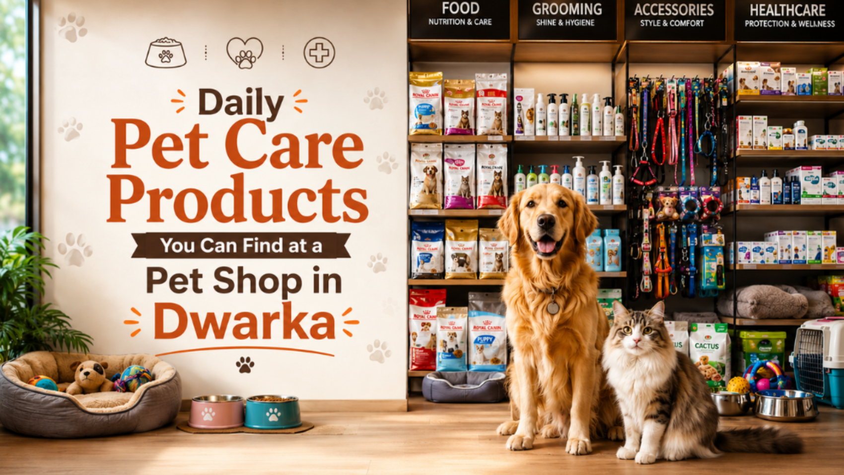 Daily Pet Care Products You Can Find at a Pet Shop in Dwarka