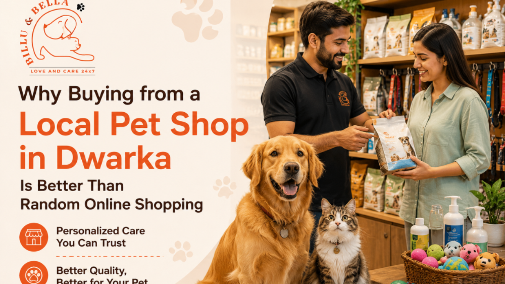 Why Buying from a Local Pet Shop in Dwarka Is Better Than Random Online Shopping