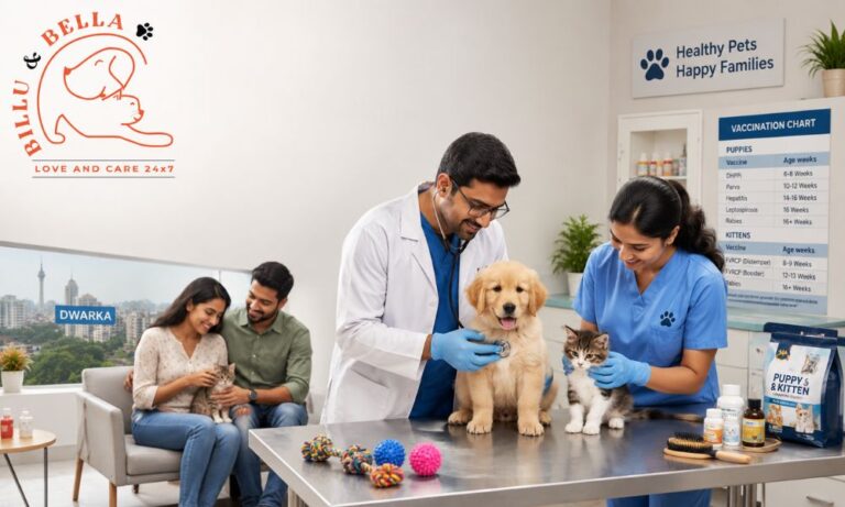 Why Puppies and Kittens Need Early Care at a Pet Clinic in Dwarka