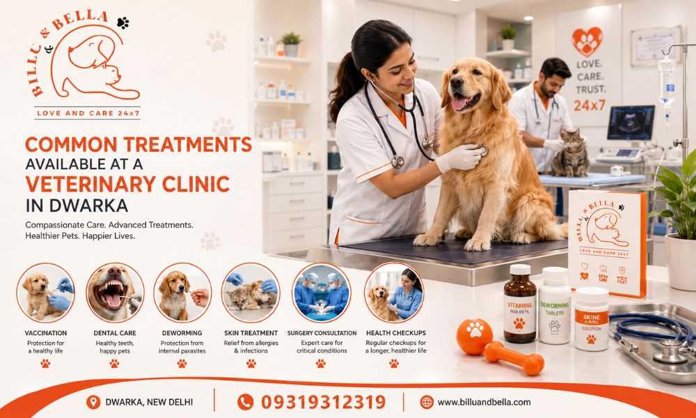 Common Treatments Available at a Veterinary Clinic in Dwarka