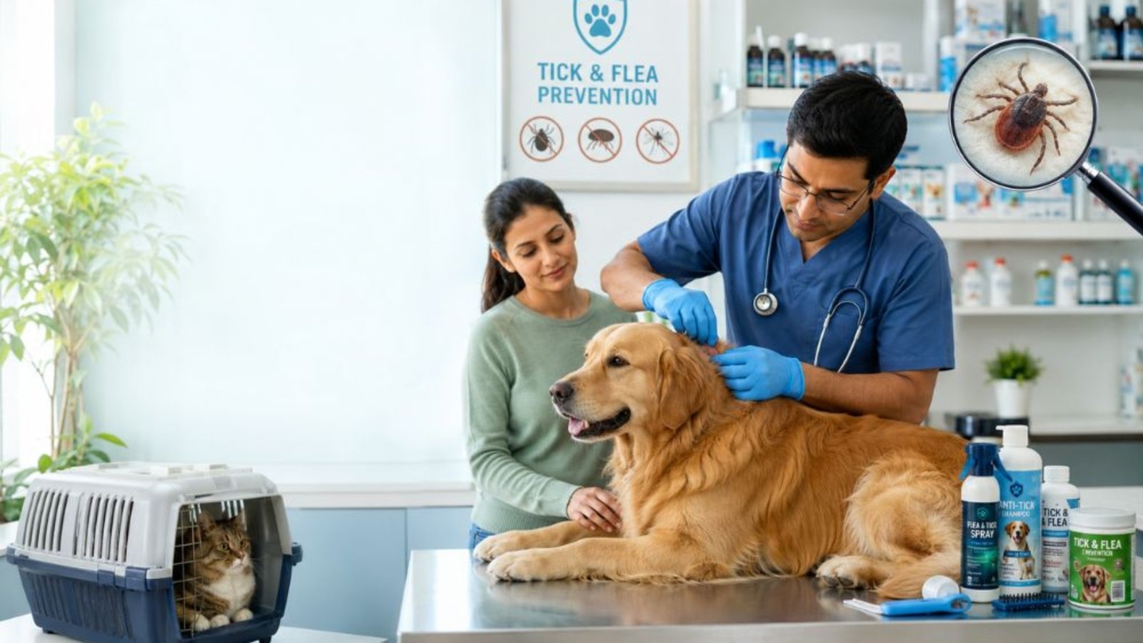 How a Veterinary Clinic in Dwarka Helps with Tick and Flea Prevention