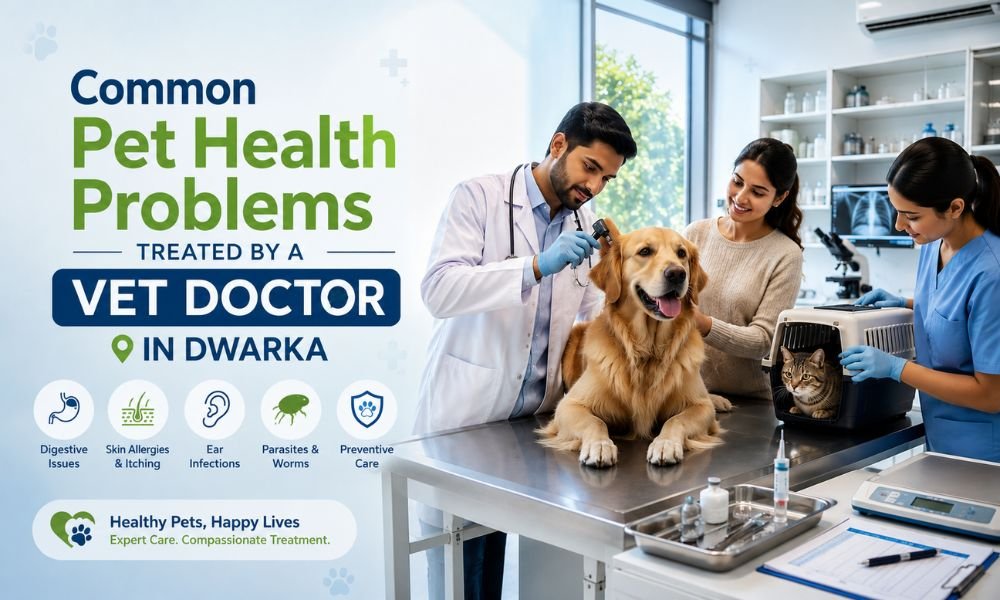 Common Pet Health Problems Treated by a Vet Doctor in Dwarka