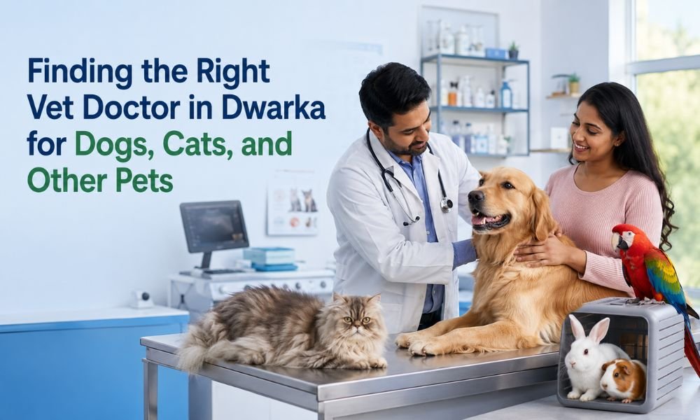 Finding the Right Vet Doctor in Dwarka for Dogs, Cats, and Other Pets