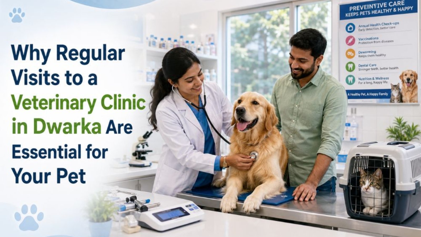 Why Regular Visits to a Veterinary Clinic in Dwarka Are Essential for Your Pet